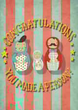 New parent Pregnant Pregnancy Card 5577 created by Gillian Maher