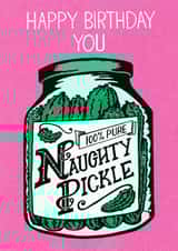 pickle naughty Birthday Card 19899 created by Oh Milo Made