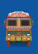 Indian Hare Krishna Birthday Card 20322 created by Eastential