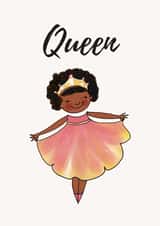 queen black girl Birthday Card 19831 created by Afritistic
