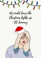 taylor swift Christmas Card 17009 created by @sammie.illustrates