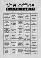 The Office Bingo Just because Card 20342 created by JJ