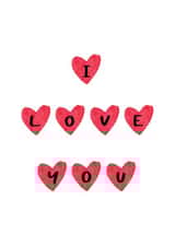 I love you relationship Anniversary Card 10313 created by Izzi Paints