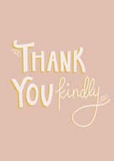 typography traditional Thank You Card 20350 created by Illustrated By Mia