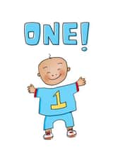 1 1st Birthday Card 19832 created by Afritistic