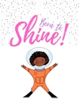 astronaut Child Birthday Card 19835 created by Afritistic