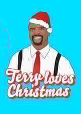 Brooklyn 99 terry Christmas Card 10119 created by Hey Huns It's Nicole