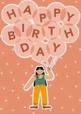 balloons illustration Birthday Card 18759 created by Wandering Studio Co.