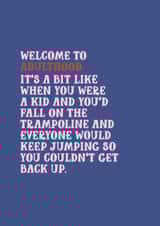 adulthood aging Birthday Card 13480 created by Phaedra Peer