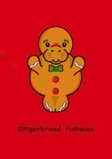 A Manatee, Gingerbread Hybrid Christmas Card created by Innabox