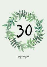 So old 30th birthday card created by Pippin Prints