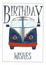 CAMPER VAN CAMPER Birthday Card 20167 created by Shereen M Designs