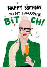 Selling Sunset birthday card created by Kasia Cards