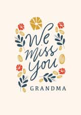 grandma miss you Just because Card 18858 created by Lea Velasquez