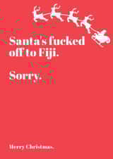 Rude Christmas card for that special person you're not getting a gift for! created by Speckled Wren