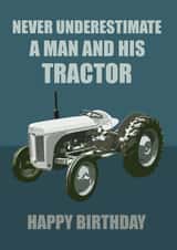 Birthday For Him Tractor Ferguson TE20 Little Grey Fergie created by RetroMotion Artwork