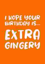 Hope your Birthday is Extra Gingery created by Absolutely Bananas Co.