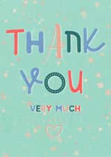 thank you pastel Thank You Card 14947 created by Paper Wishes Co