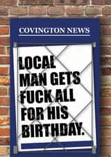 funny news Birthday Card 19385 created by PowderPop