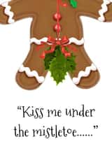 Funny - Cheeky - Rude - Kiss Me Under The Mistletoe - Gingerbread - Mistletoe - Partner created by LJ Tries