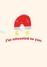 magnet love Anniversary Card 42049 created by Heather More Illustration