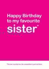 Sister favourite Birthday Card 13048 created by Lisa Jestico