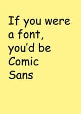 font comic sans Birthday Card 17286 created by Heather More Illustration