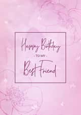 flowers best Birthday Card 11791 created by Evie Garnett Designs