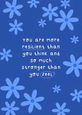 Resilient flowers card created by Jessica Rachel Sharp