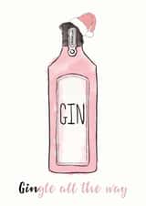 Gin xmas Christmas Card 20429 created by Zoe Garland