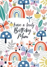 Classic Birthday Card - For Mum - Rainbows created by Sarah Corcoran 