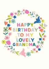 Grandma flowers Birthday card created by Sarah Corcoran