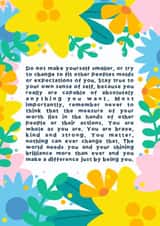 Sweet card to reassure someone and send a smile. created by Jessica Rachel Sharp