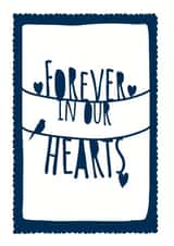 forever hearts Sympathy Card 16578 created by Cloud Cuckoo Design