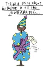 Girlfriend Cartoon Birthday Card 4672 created by Che Dyer