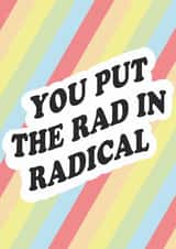 rad radical Just because Card 19893 created by Just Frank