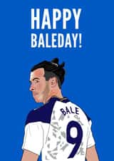 Football Birthday Card - Gareth Bale - Number 9 created by Elgo Designs