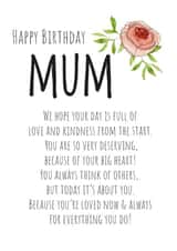 mother flowers Birthday Card 19439 created by Ami Webster