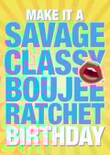 tik tok tiktok Birthday Card 25387 created by Burger Bar Cards