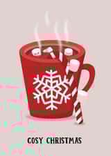 hot chocolate cute Christmas Card 19739 created by Paper Jungle