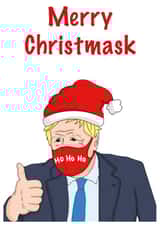 boris johnson mask Christmas Card 43555 created by Babs King Design
