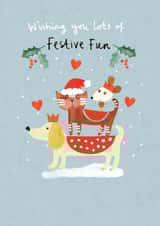 festive fun Christmas Card 20433 created by Lindsay loves to draw