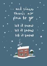 classic house Christmas Card 43330 created by Sam Bratby Art