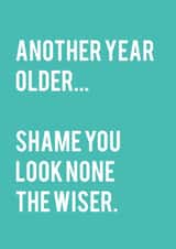 none wiser Birthday Card 18802 created by Kody Burns, KB Designs 