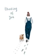 thoughtful friend Thinking of you Card 20020 created by Becca Hall illustration