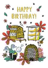 bees bee Birthday Card 20254 created by Emily Hunter