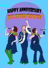 Super Trouper Anniversary card created by Charlotte Ward