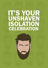 covid beard birthday card created by CatherineCritchley.