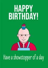 gbbo british Birthday Card 20408 created by The laughing group