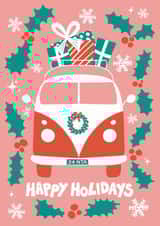 adult camper Christmas Card 42788 created by Cathy Cornish